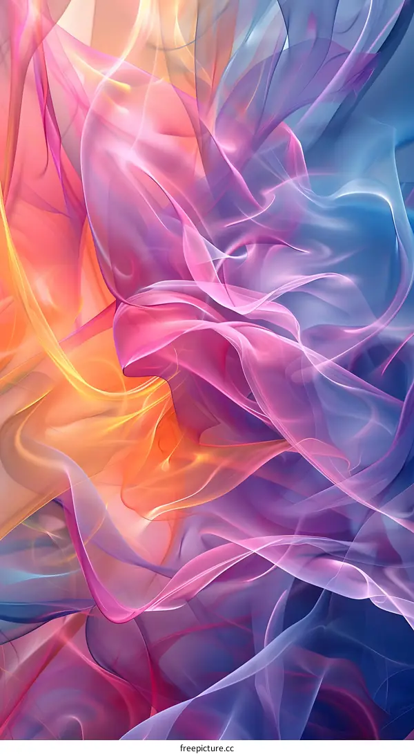 Colorful abstract silk