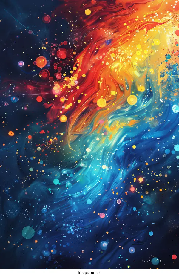 Colorful Nebulae in Space