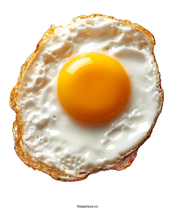 [Transparent Background PNG]Delicious Fried Egg on White Background