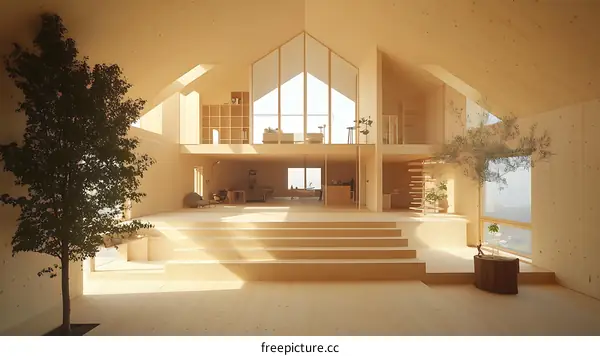 Modern Minimalist Wooden House Interior Design