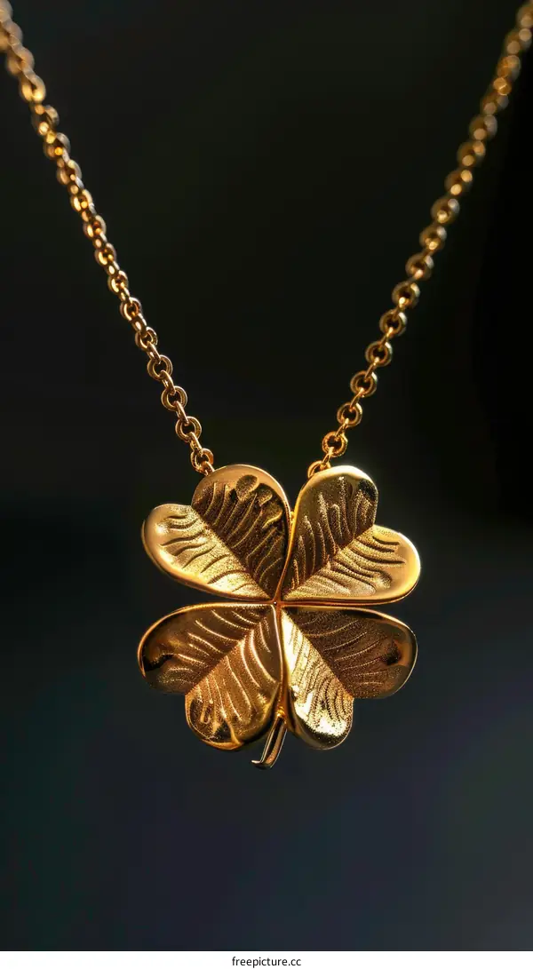 Four-Leaf Clover Gold Necklace