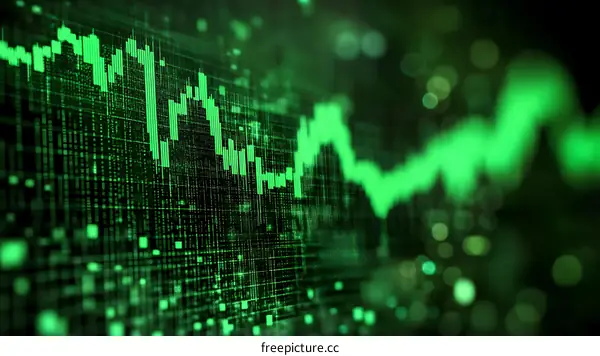 Abstract Stock Market Chart Illustration