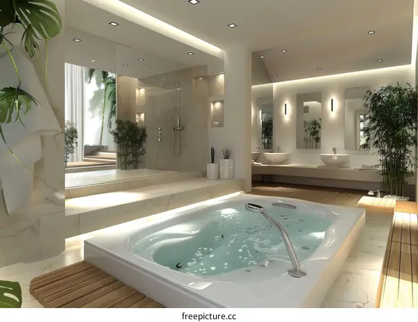 Modern Luxurious Spa Bathroom Design
