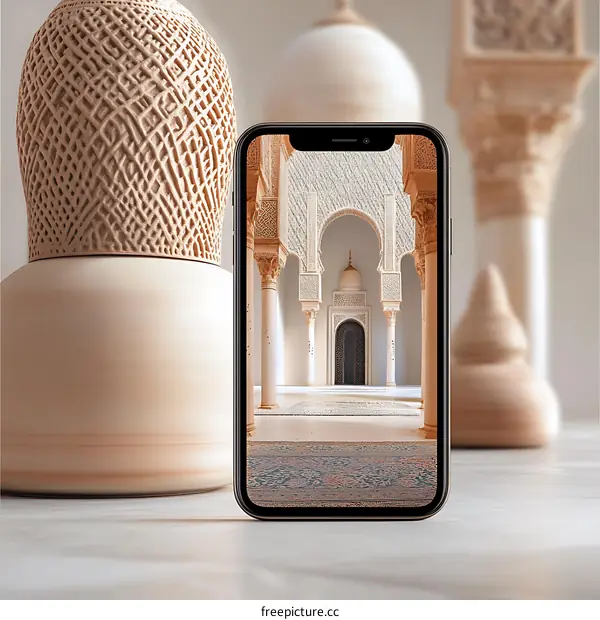 Islamic Architecture on a Smartphone Screen