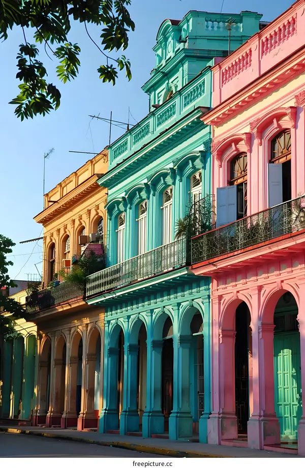Colorful Buildings in Havana