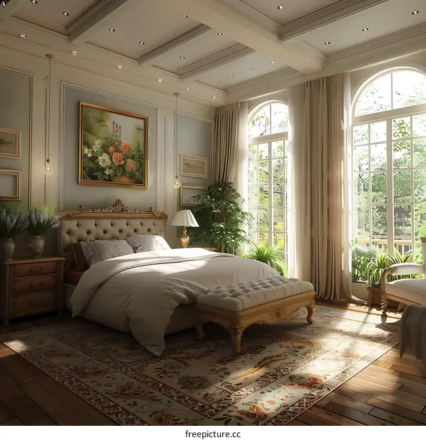 European luxury bedroom