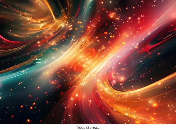 Abstract Swirling Lights and Energy