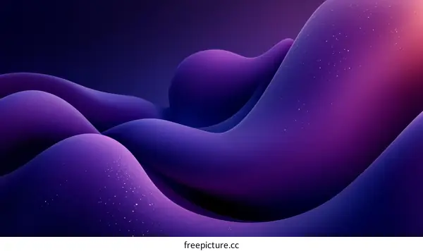 Abstract Purple Liquid Forms Background Design