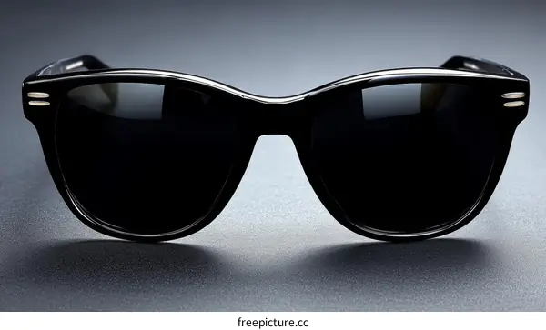 Closeup of Stylish Black Sunglasses