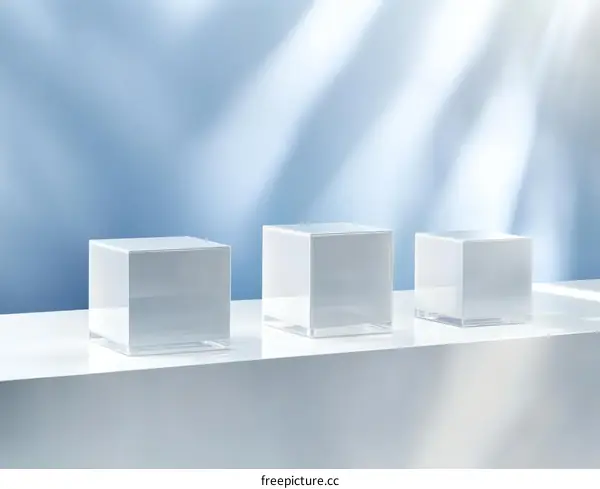 Modern Minimalist Product Display Cubes
