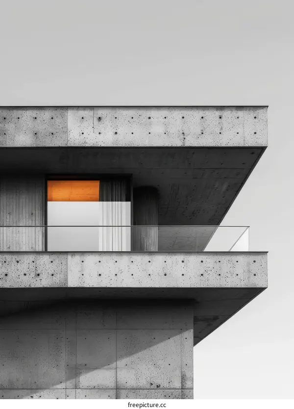 Balcony with a City View