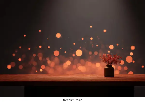 Autumnal Still Life on a Wooden Table