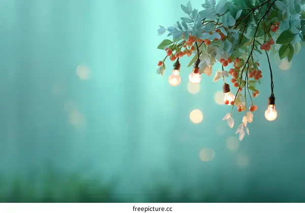 Fairy Lights in a Mystic Forest