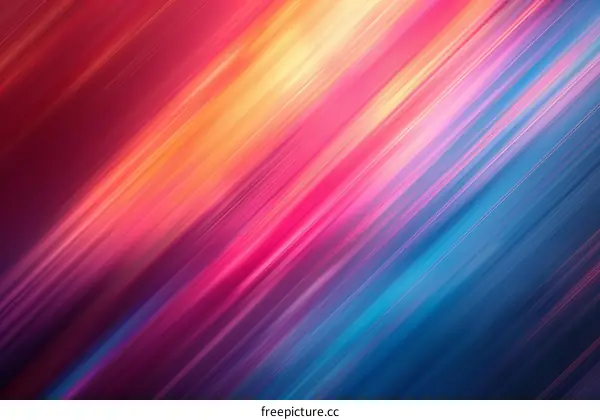 Colorful vibrant glowing diagonal stripes background