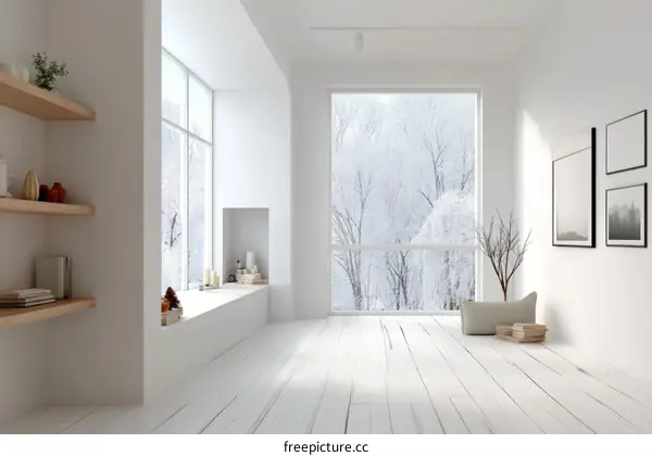 Winter Wonderland Modern Interior Design