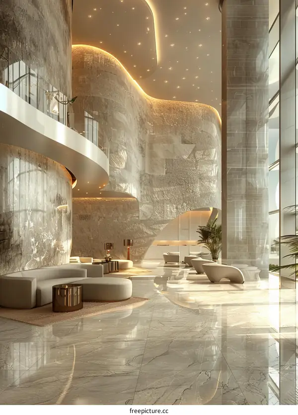 Modern Luxury Hotel Lobby Interior Design