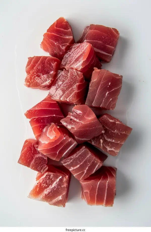 Raw Diced Tuna Sashimi