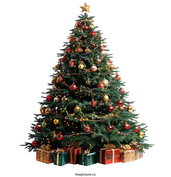 [Transparent Background PNG]Christmas Tree with Gifts