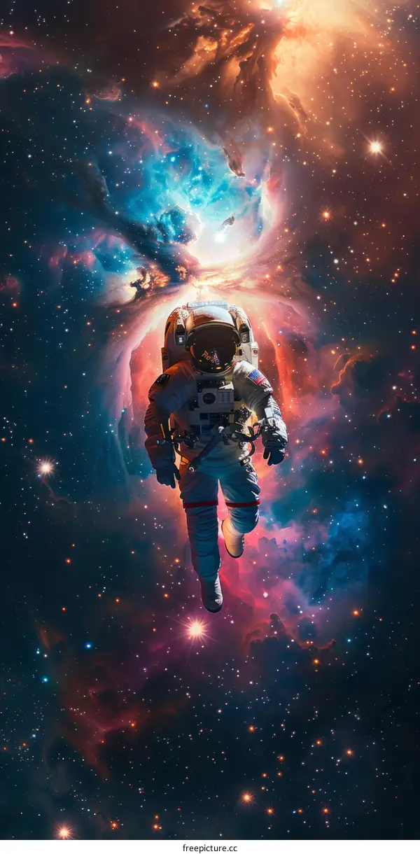 Astronaut in Nebula