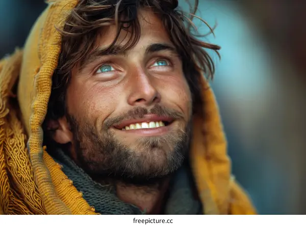 Close Up Portrait of a Caucasian Man