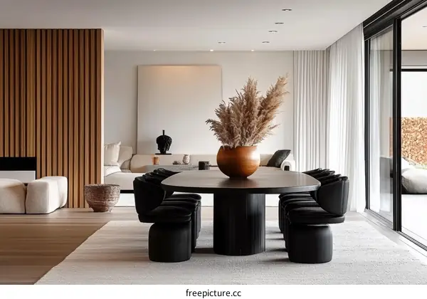 Modern Minimalist Dining Room Interior Design