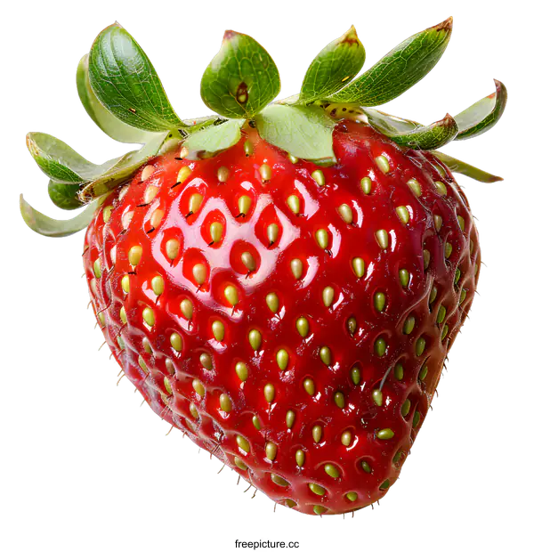 [Transparent Background PNG]single strawberry