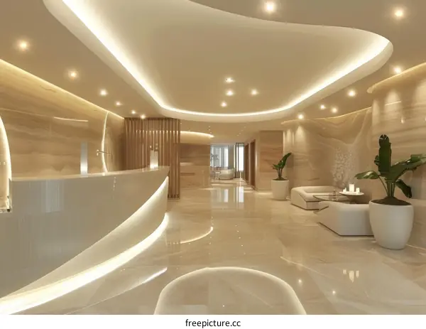 Modern Elegant Lobby Interior Design
