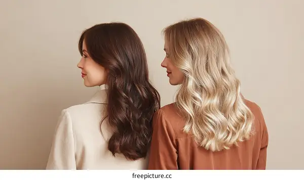 Two Women with Stylish Hair