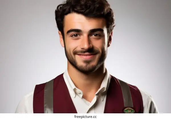 Portrait of a young male construction worker