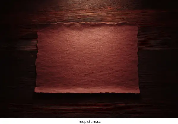 Vintage Aged Paper on Wooden Background