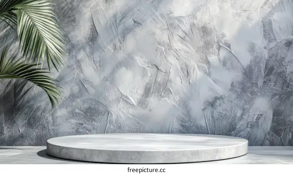 Modern Minimalist Gray Concrete Display Podium