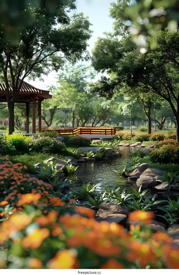 Chinese style landscape design