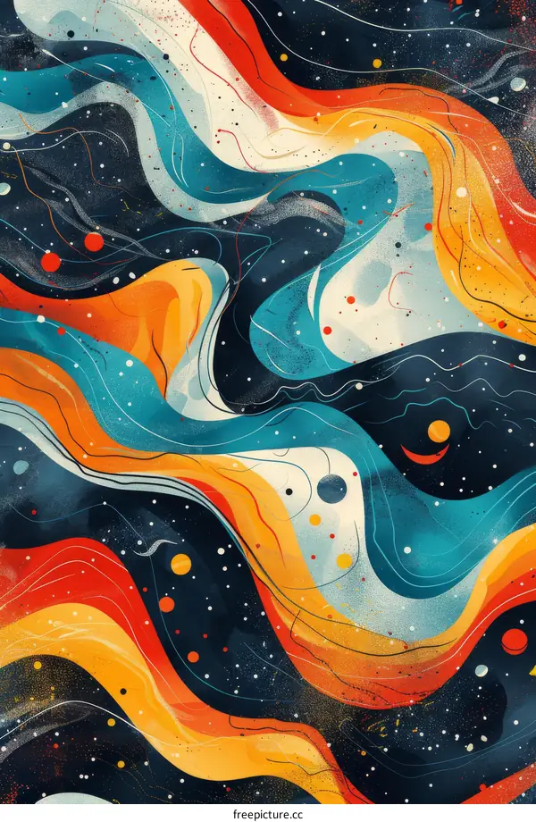 Vivid Fluid Art Painting