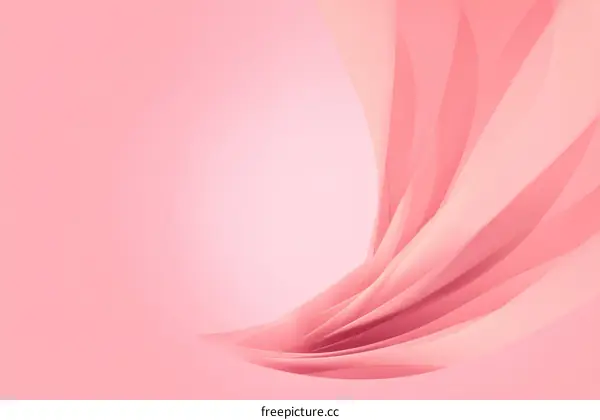 Abstract Pink Flowing Fabric Design