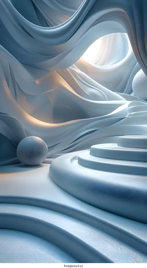 Caves with soft geometric shapes