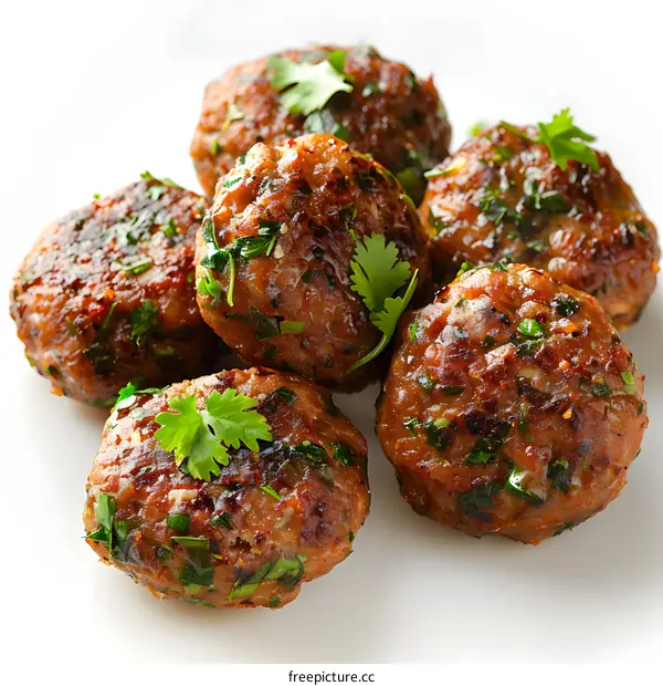 Delicious Homemade Meatballs with Fresh Herbs