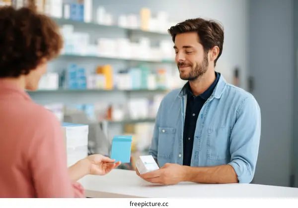 Customer Service in Pharmacy with Two People