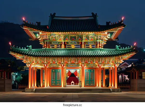 Chinese traditional architecture courtyard
