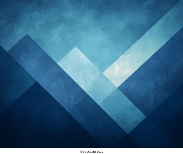 Abstract Geometric Design in Shades of Blue