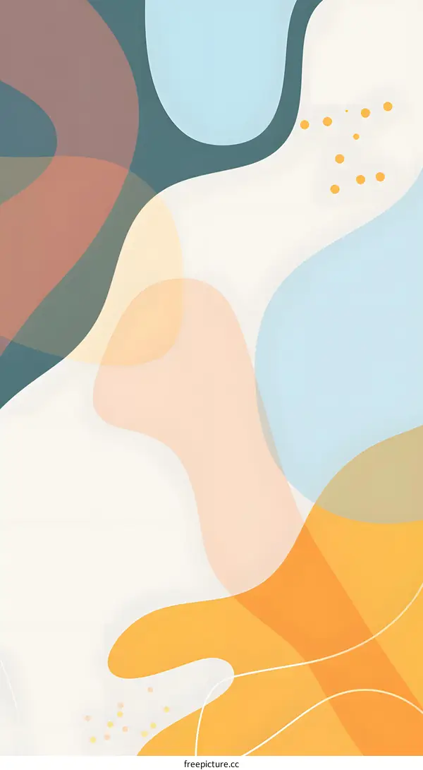 Abstract Background with Colorful Shapes and Lines