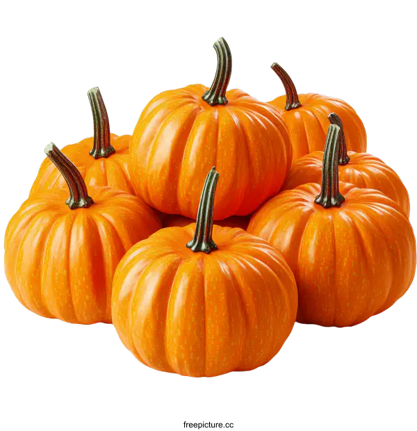 [Transparent Background PNG]Close-up Pile of Pumpkins