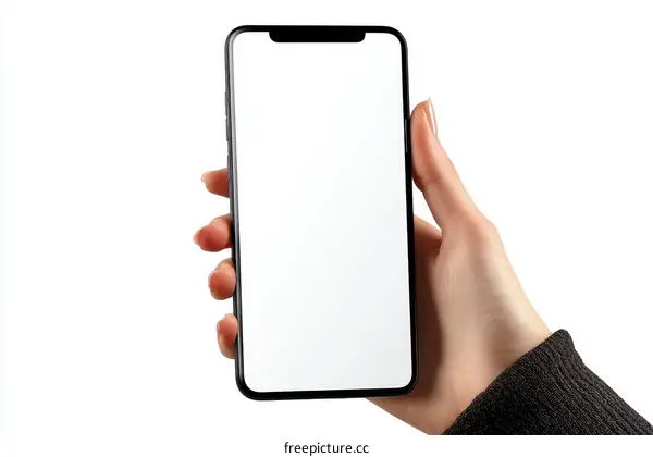 Modern Smartphone Held by a Person