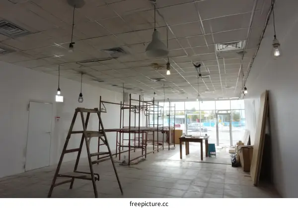 Empty Construction Site Interior