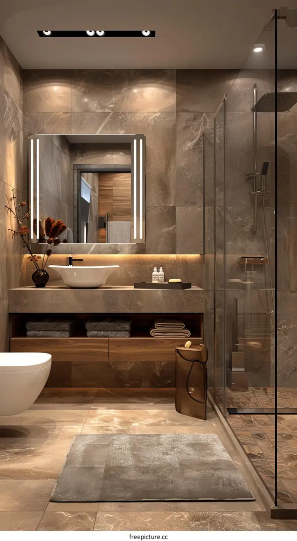 Modern Marble Bathroom
