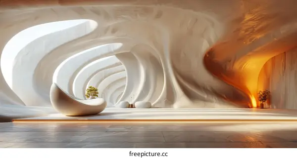 Abstract Modern Architecture Interior Design