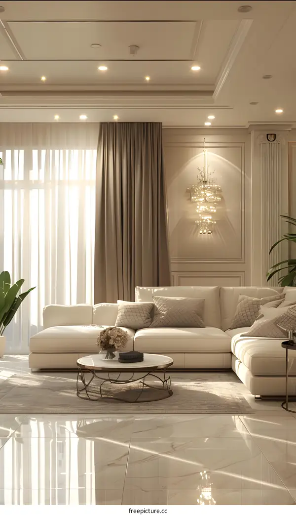 Modern minimalist living room