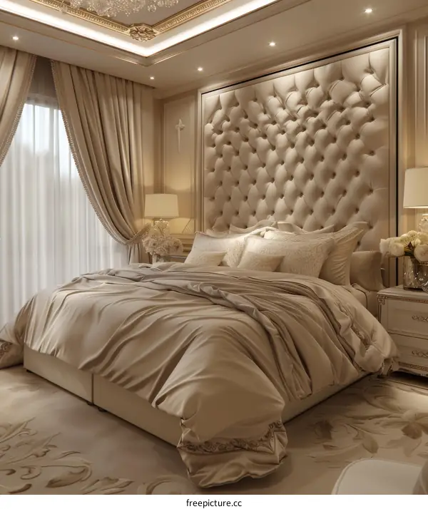 Luxury Bedroom Interior Design Illustration