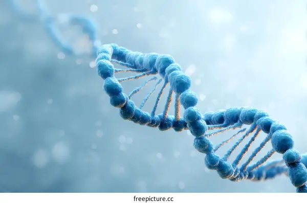 DNA Structure Illustration of Deoxyribonucleic Acid