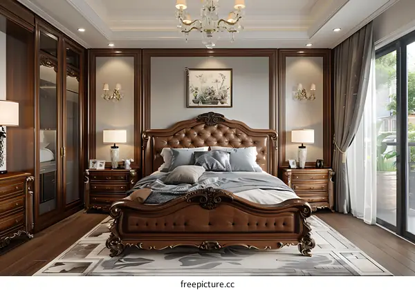 European-style luxury bedroom