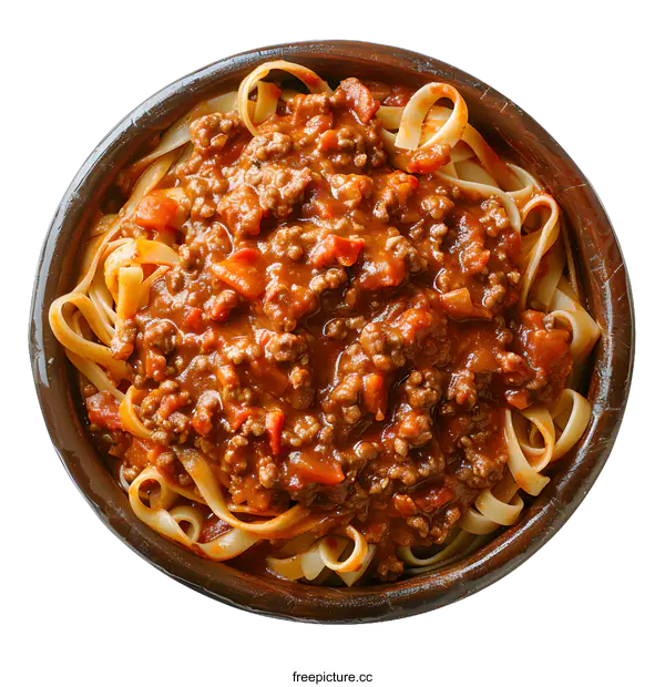 [Transparent Background PNG]pasta with tomato sauce